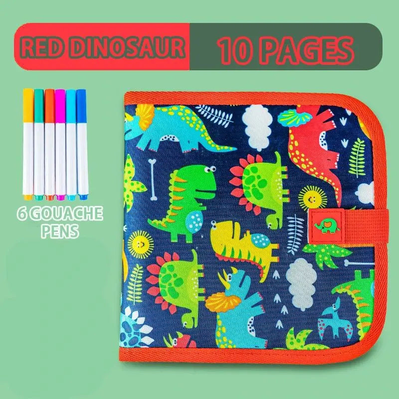 Reusable Drawing Book with Markers