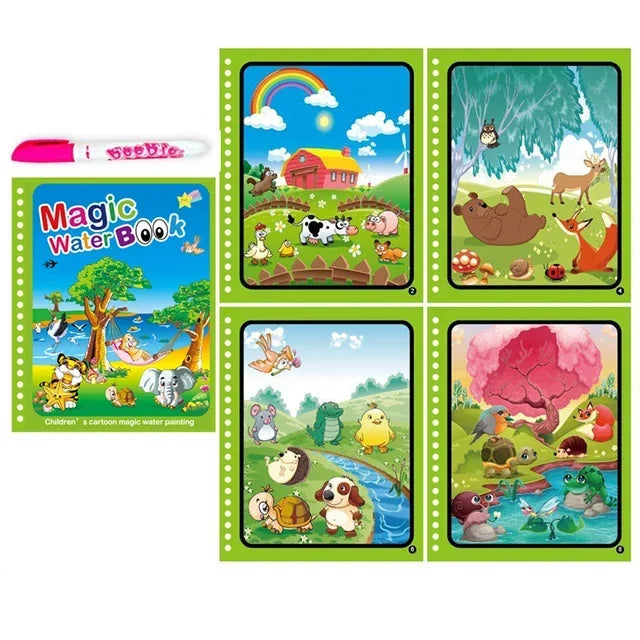 Reusable Magic Water Coloring Book