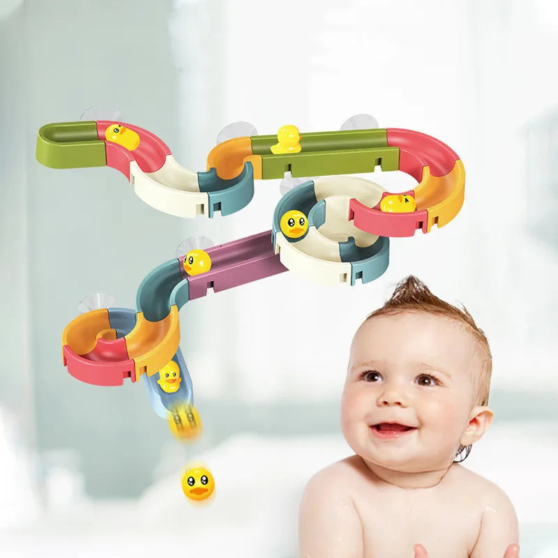 Suction Cup Bath Marble Run