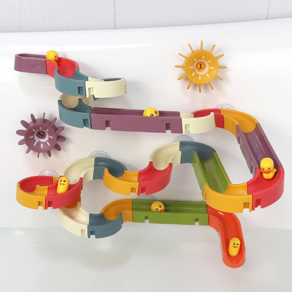 Suction Cup Bath Marble Run