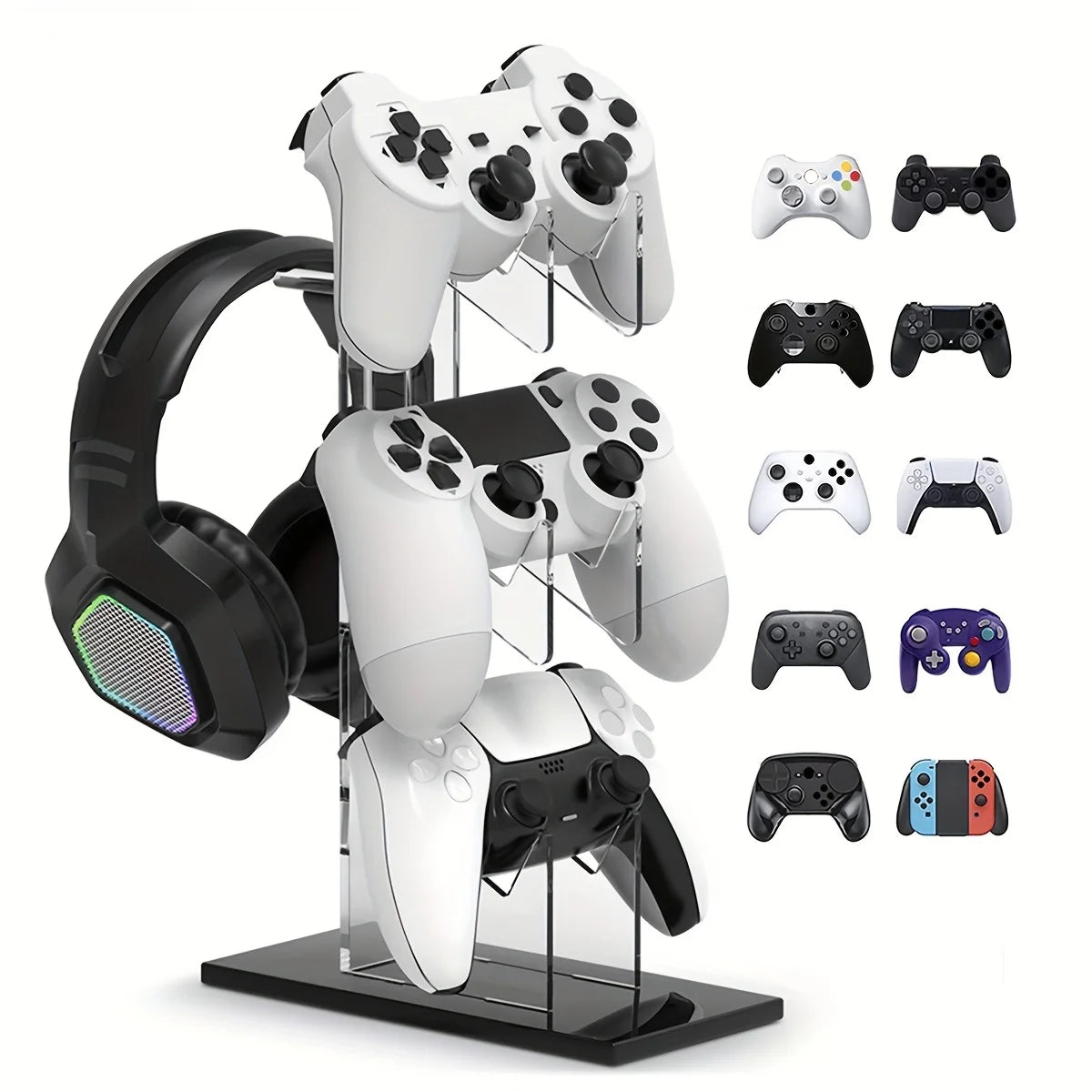 Vertical Game Controller Stand with Cable Access