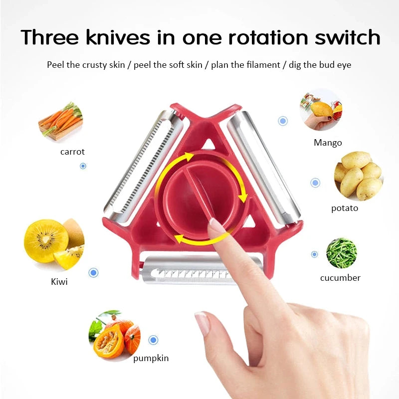 3-in-1 Rotary Peeler