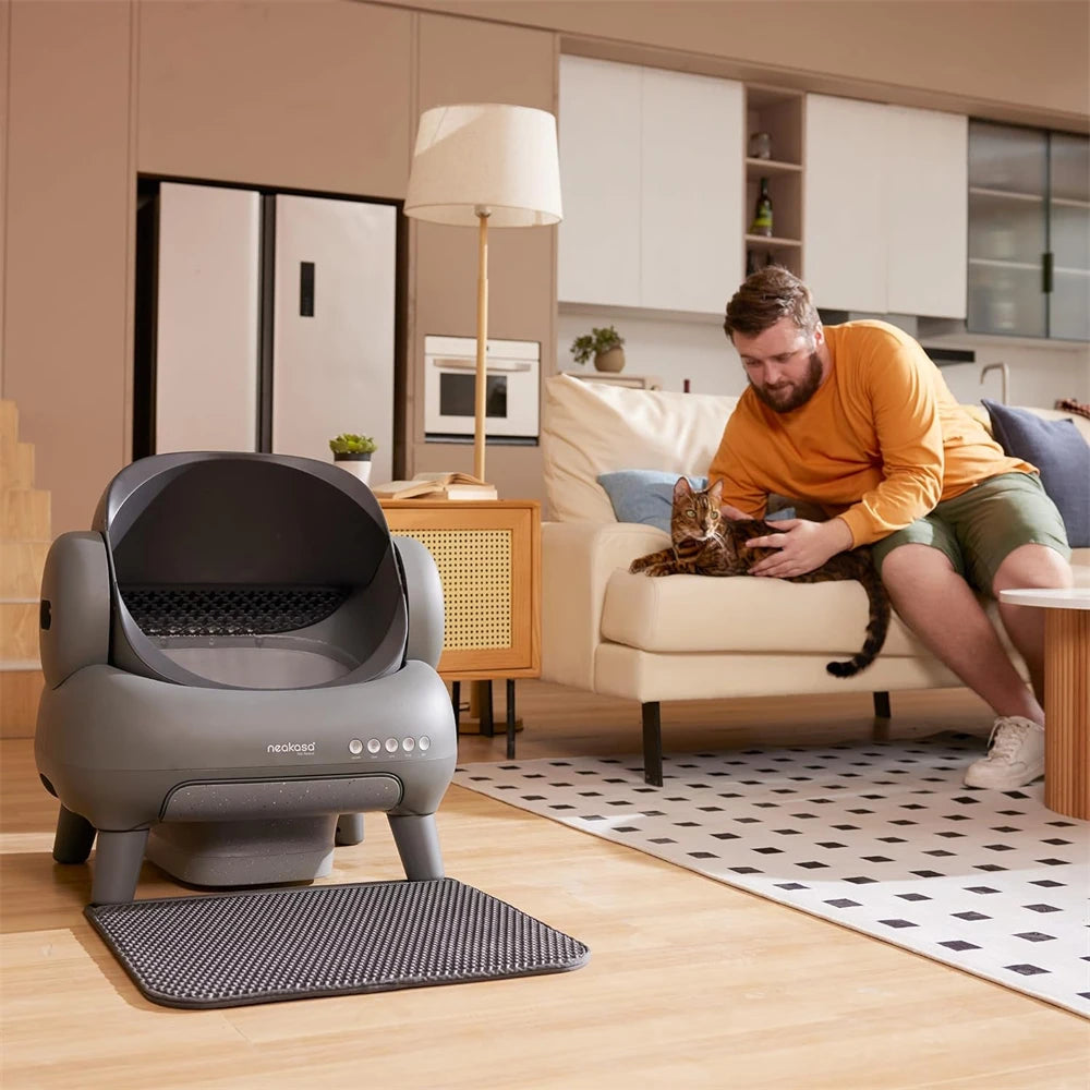 Smart Automatic Self-Cleaning Litter Box for Cats
