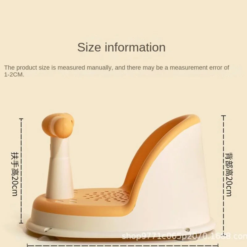 Baby Bath Seat with Backrest and Safety Bar