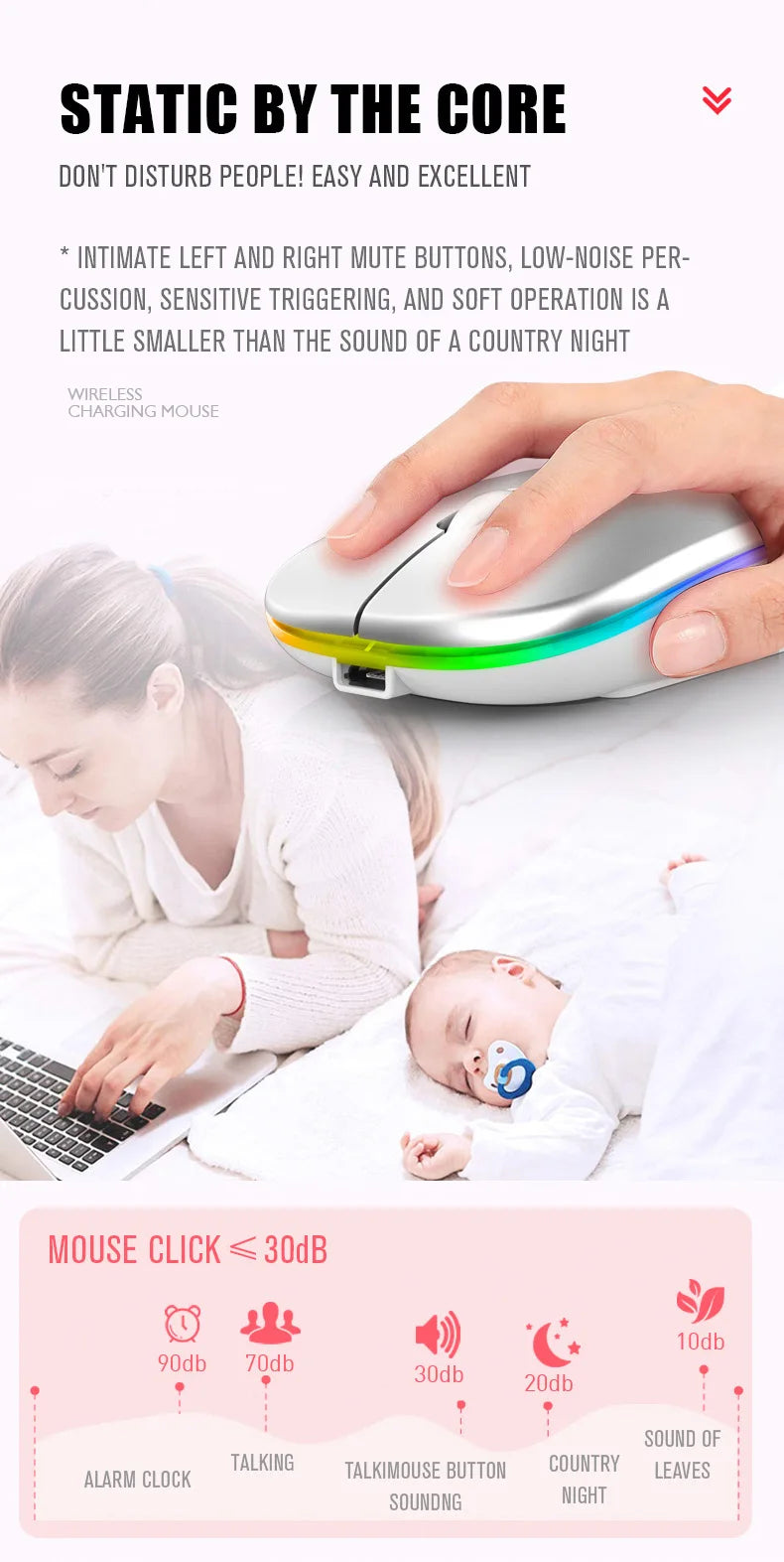 Dual Mode Wireless Mouse (BT + 2.4G)