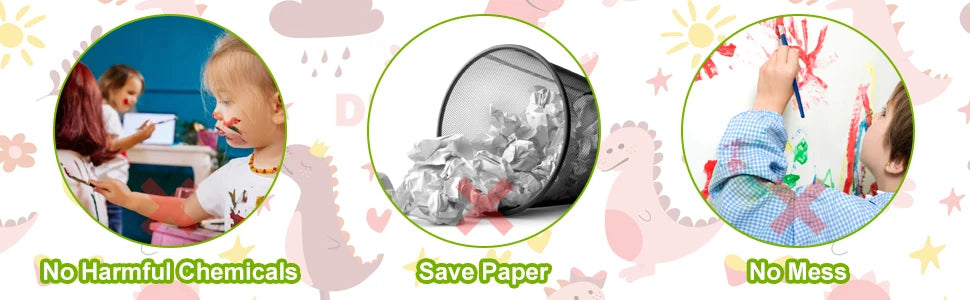 Reusable Drawing Book with Markers