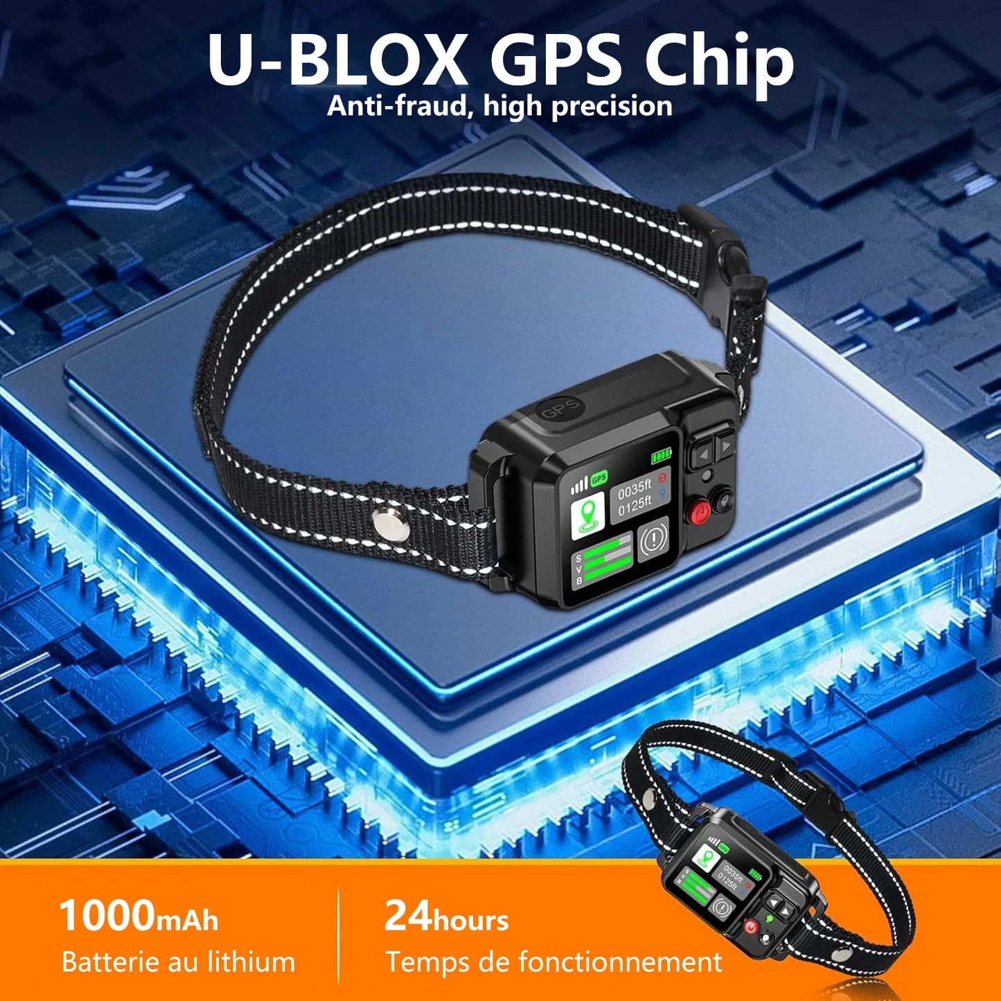 Rechargeable Waterproof Dog Training Collar (IPX7)