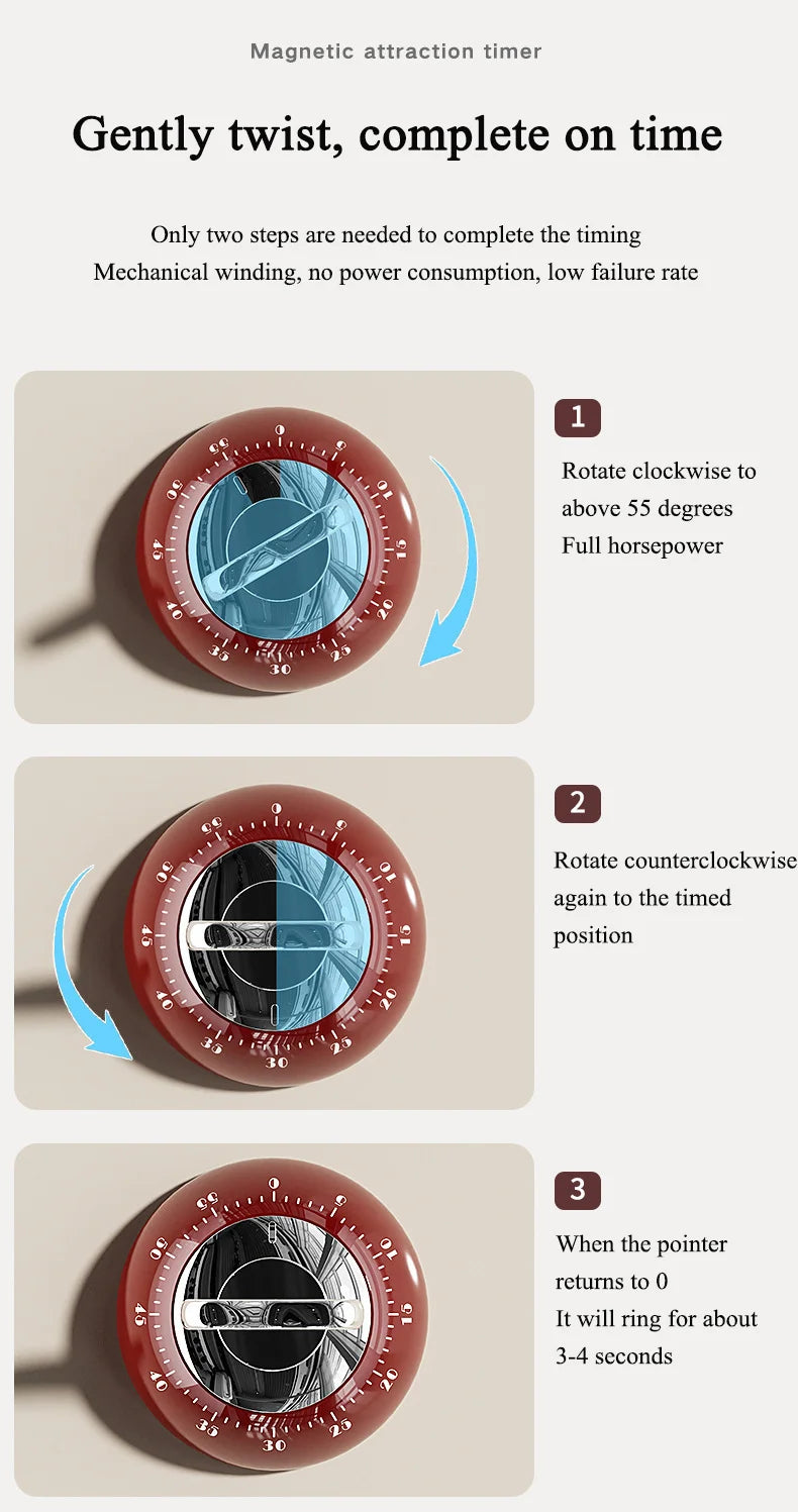 Kitchen Twist Timer (Magnetic)