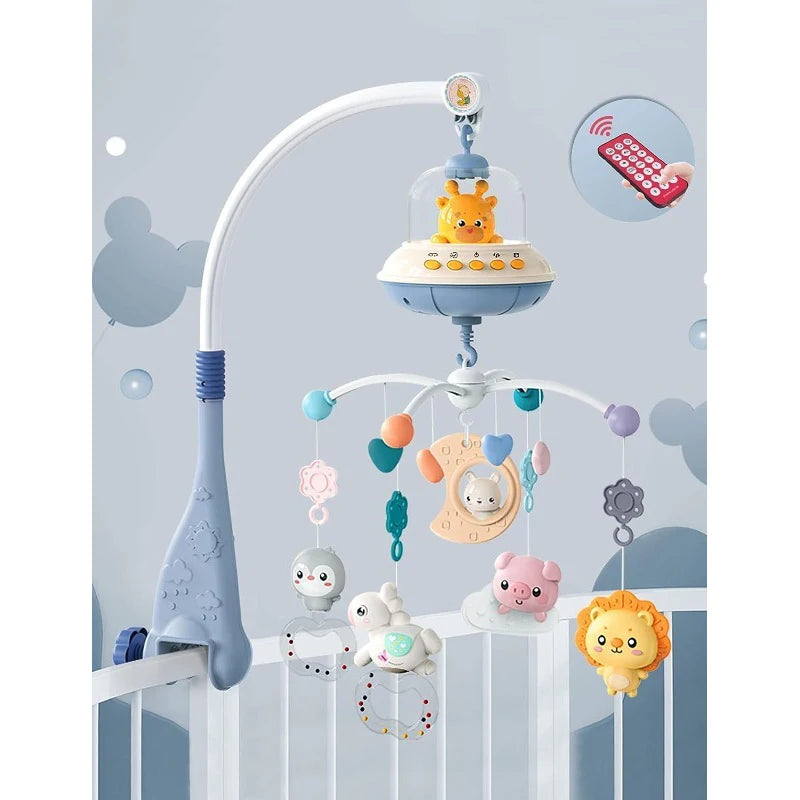 Baby Crib Mobile with Music & Remote Control (Projector Light)