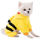 Plush Dog Costume Hoodie Jumpsuit