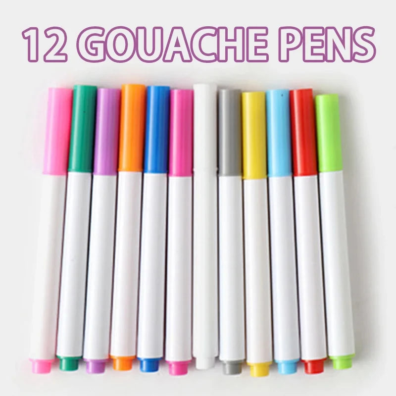 Reusable Drawing Book with Markers