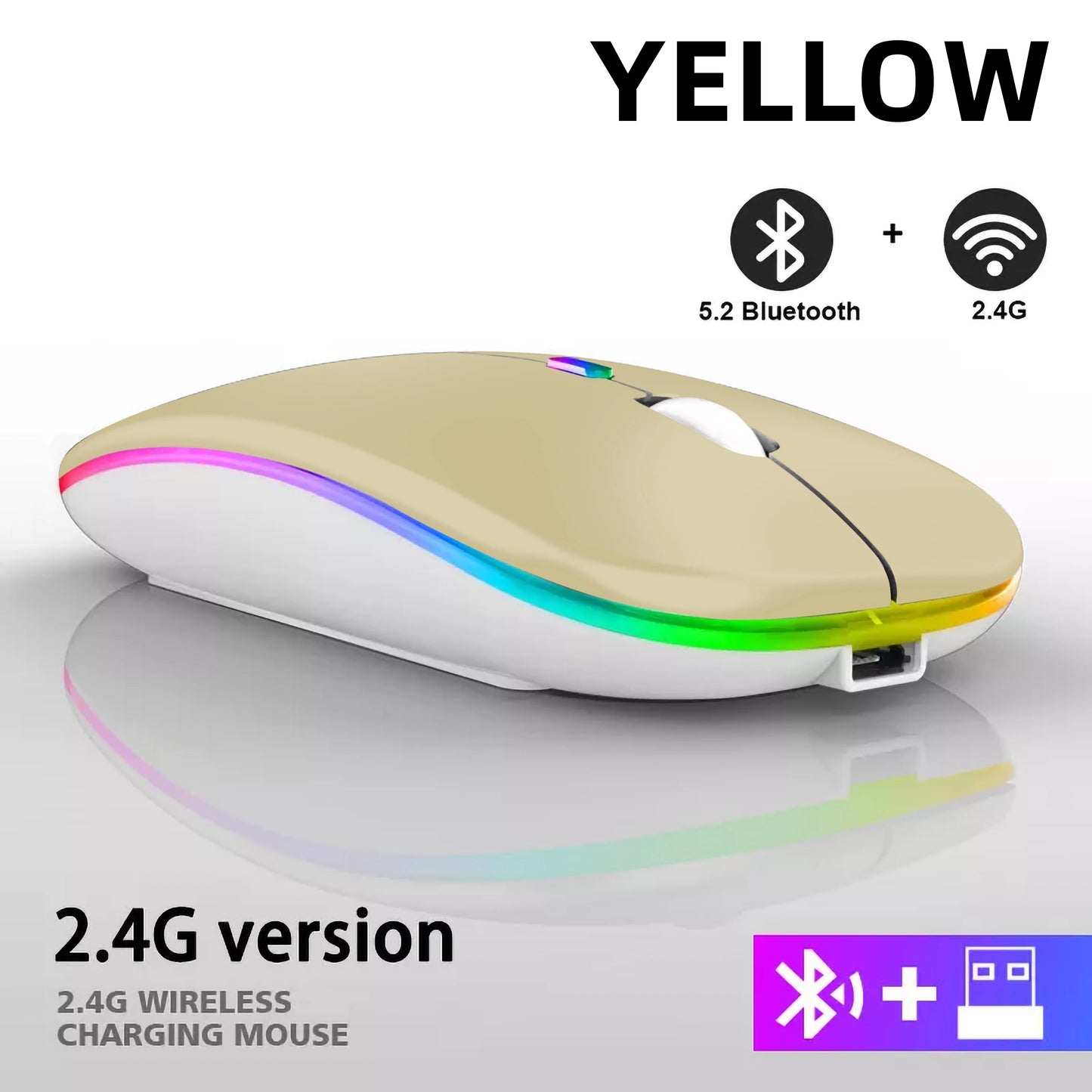 Dual Mode Wireless Mouse (BT + 2.4G)
