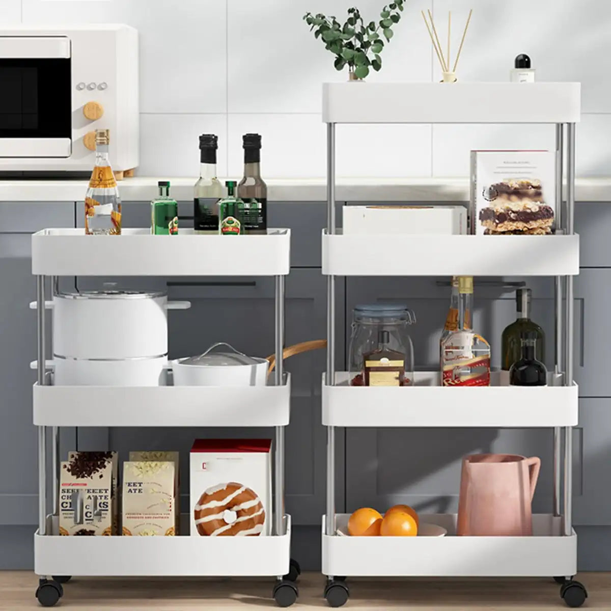 Slim Rolling Storage Cart