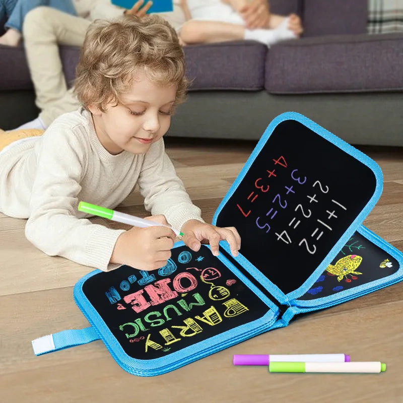 Reusable Drawing Book with Markers