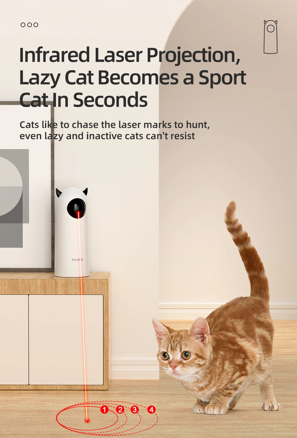 Interactive Automatic Laser Cat Toy