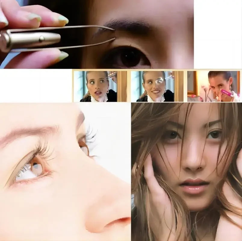 LED Eyebrow Tweezers