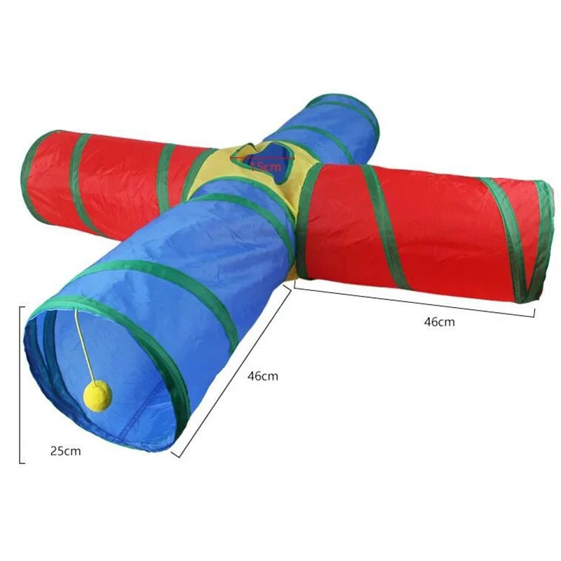 Interactive Cat Play Tunnel