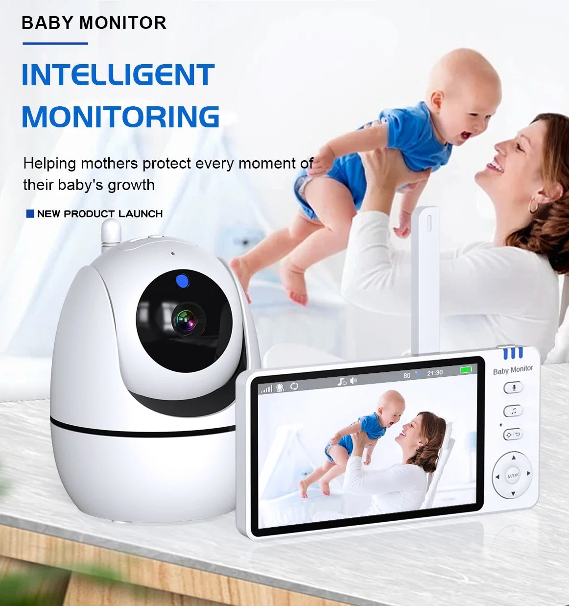 Camêra Babyphone - Monitoramento de Bebê por Vídeo com Visão Noturna