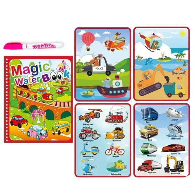 Reusable Magic Water Coloring Book