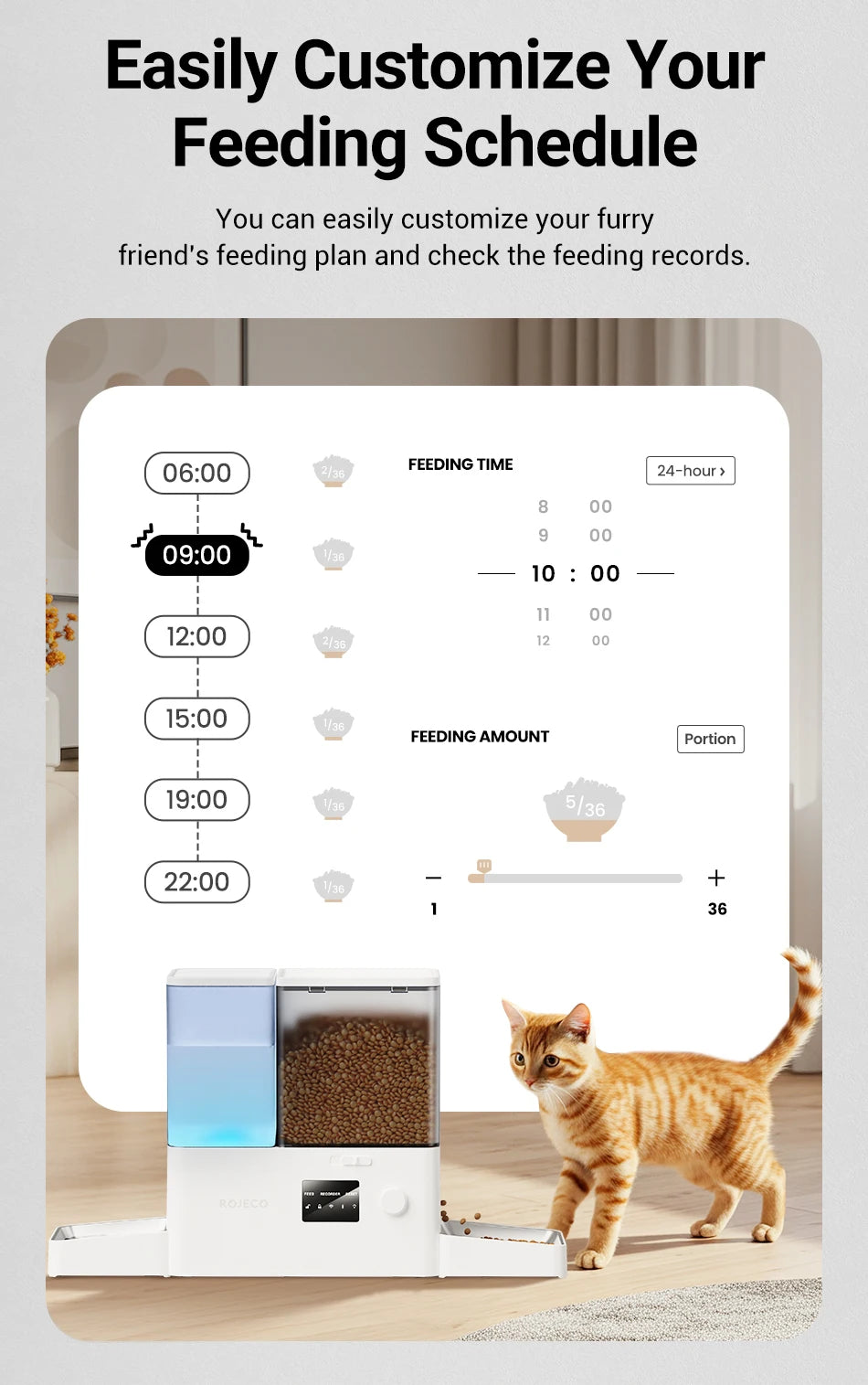 Automatic Pet Feeder & Water Dispenser 2-in-1