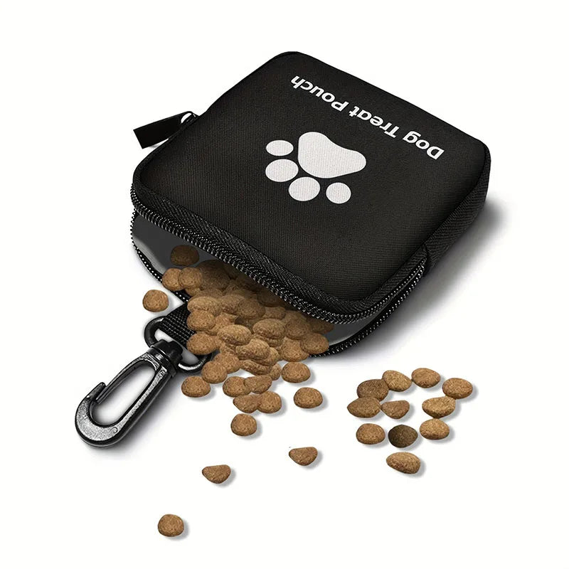 Dog Treat Pouch with Zipper & Carabiner