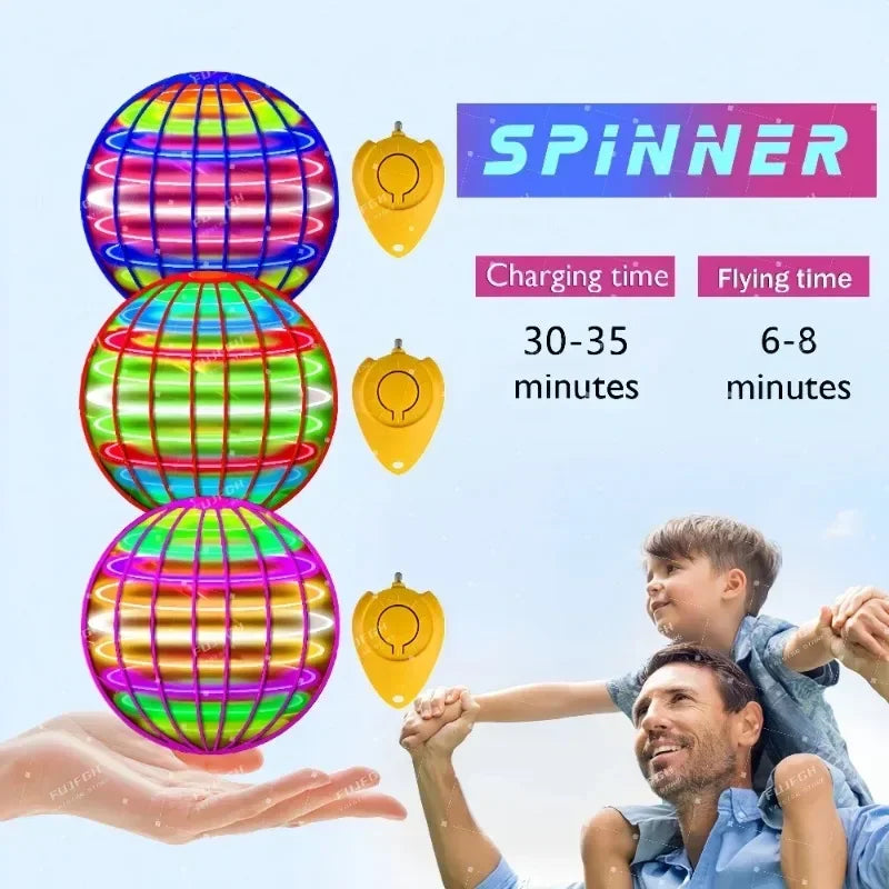 LED Flying Spinner Ball