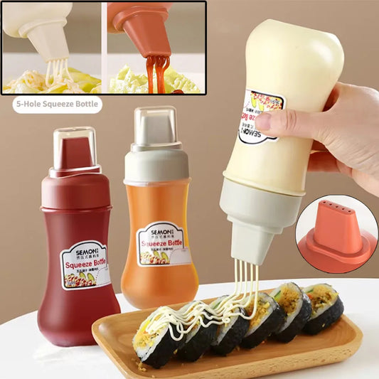 5-Hole Squeeze Sauce Bottle