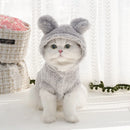 Plush Pet Hoodie for Cats & Small Dogs