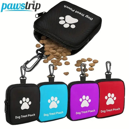 Dog Treat Pouch with Zipper & Carabiner