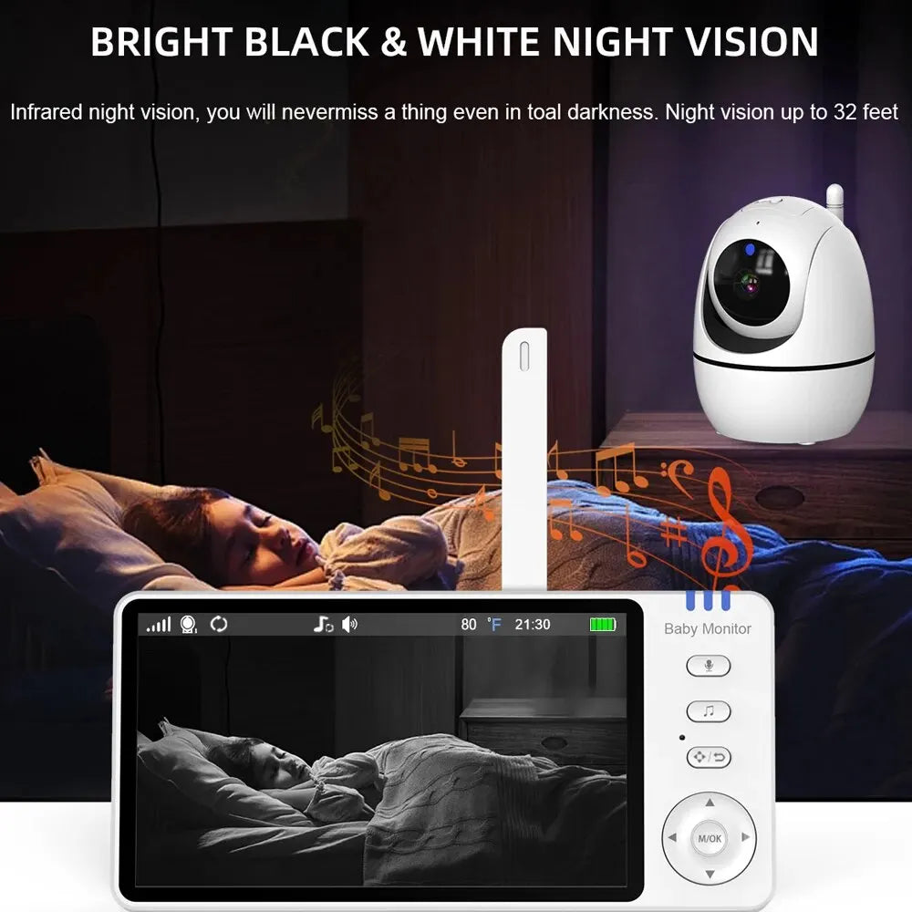 Camêra Babyphone - Monitoramento de Bebê por Vídeo com Visão Noturna