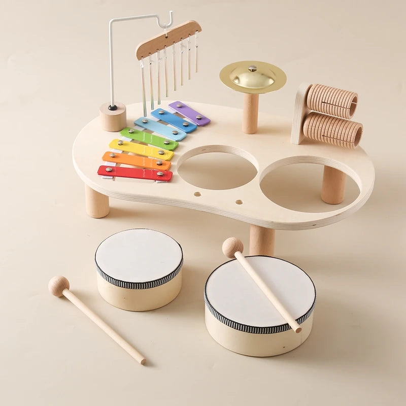 Kids Wooden Musical Instrument Set