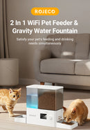 Automatic Pet Feeder & Water Dispenser 2-in-1