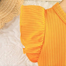 Baby Girls Bee Print Dress with Bow