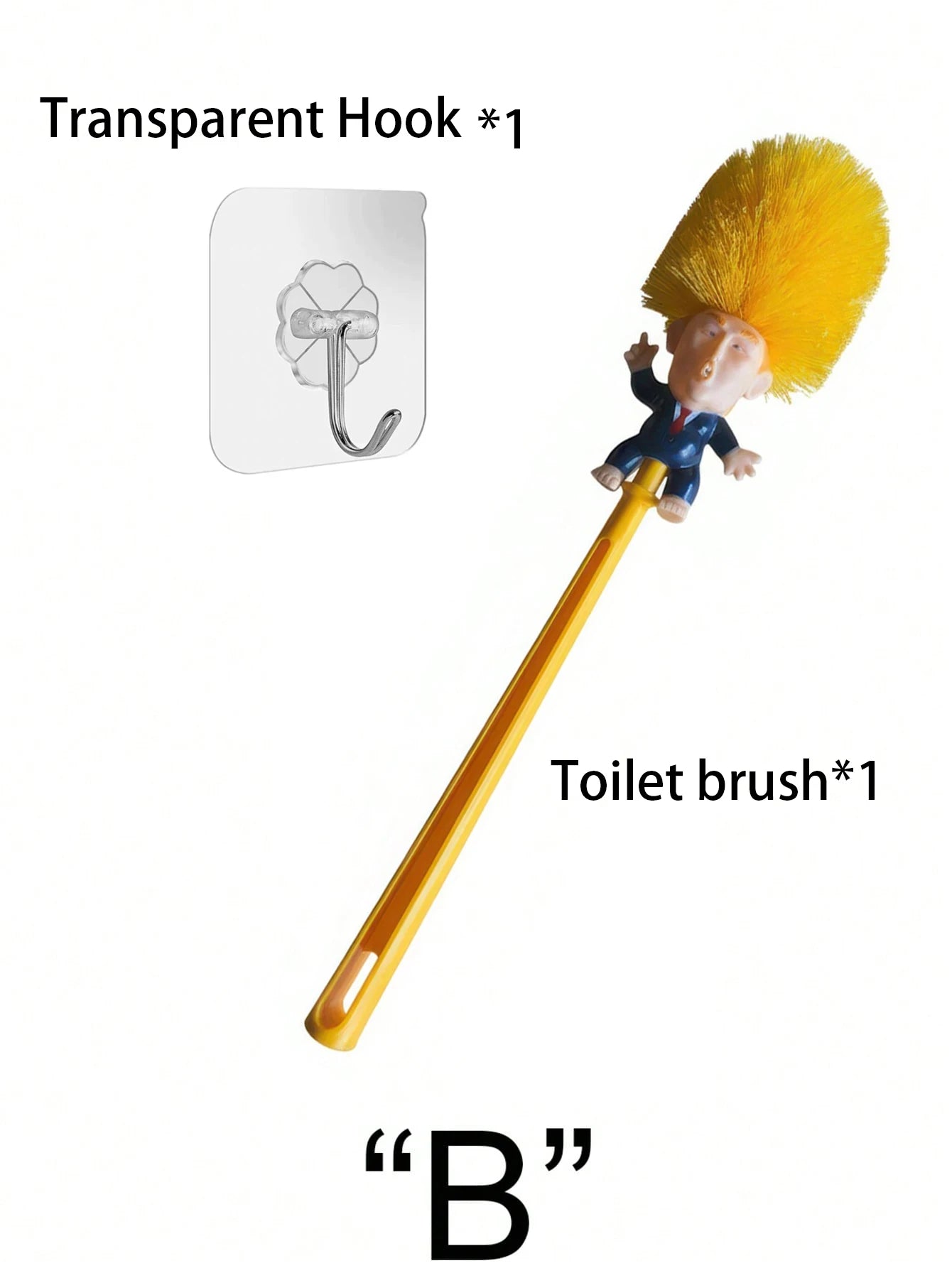 Funny Character Toilet Brush Set