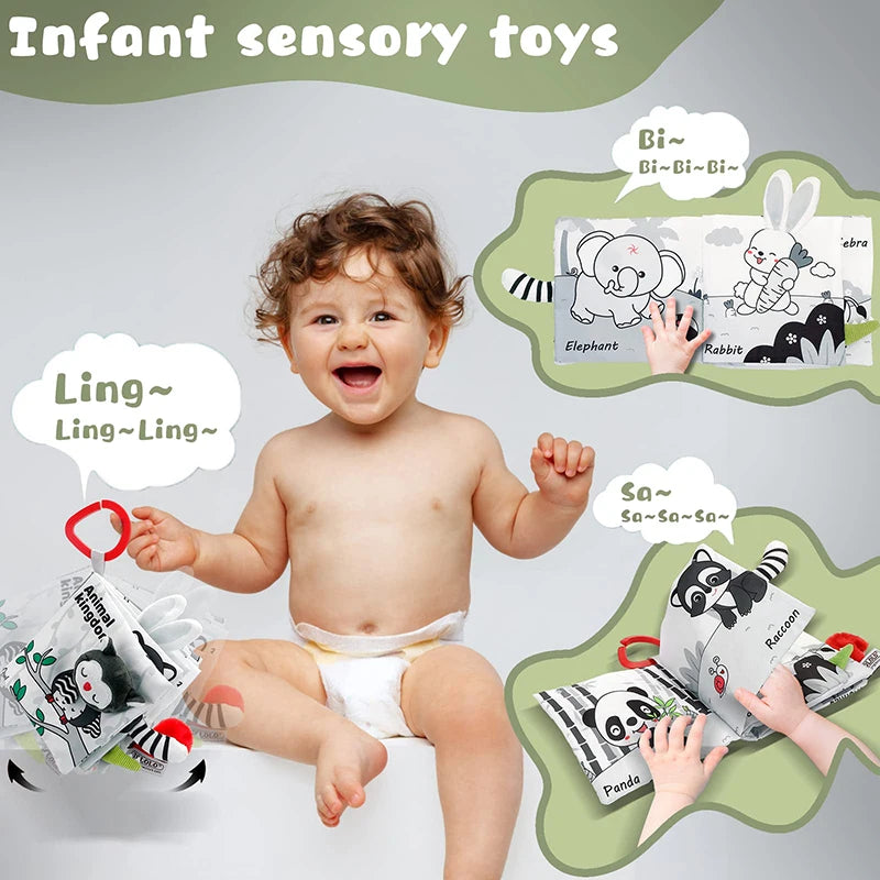 Baby Sensory Cloth Book (Jungle Animals)