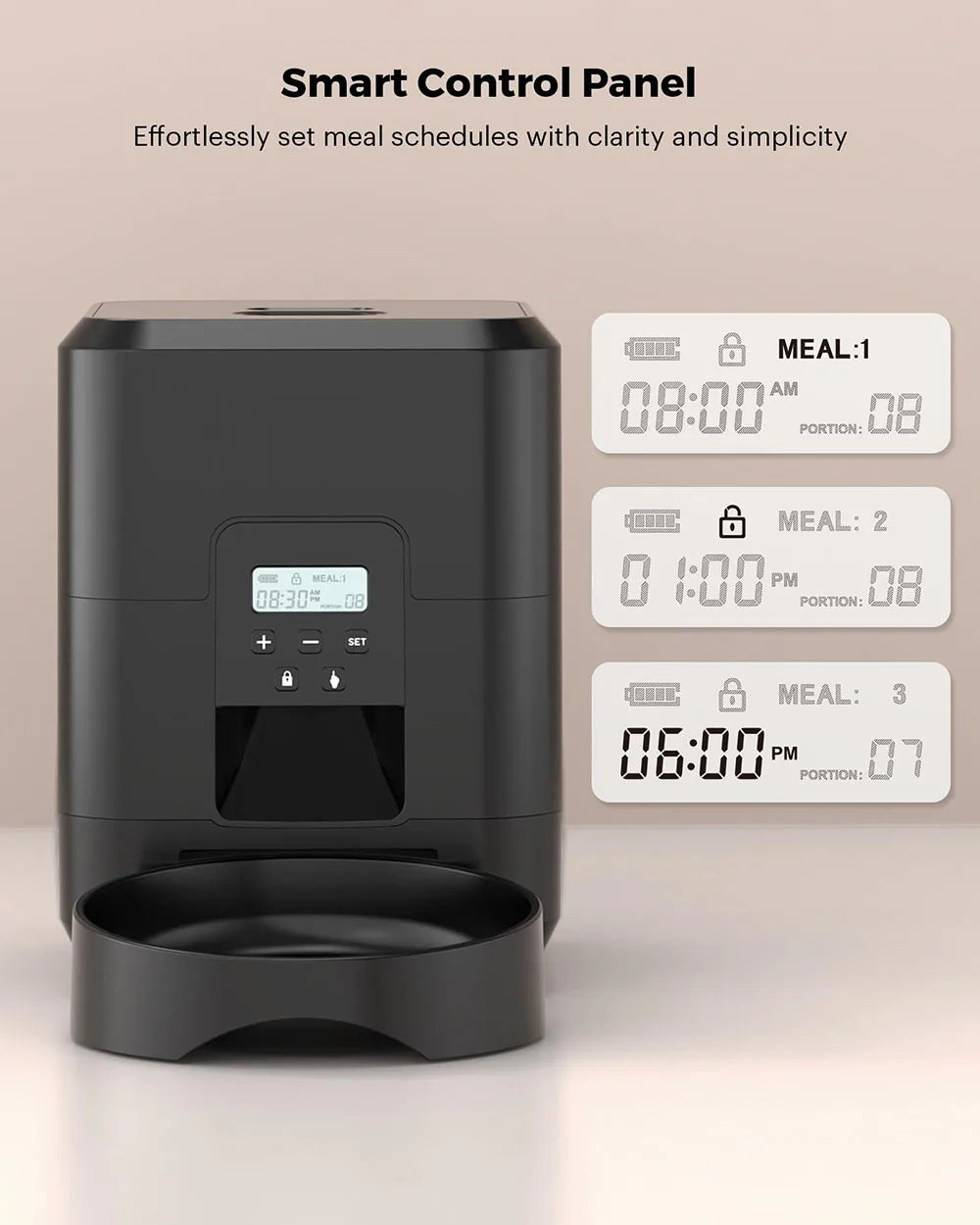 Smart Automatic Pet Feeder with Wi-Fi