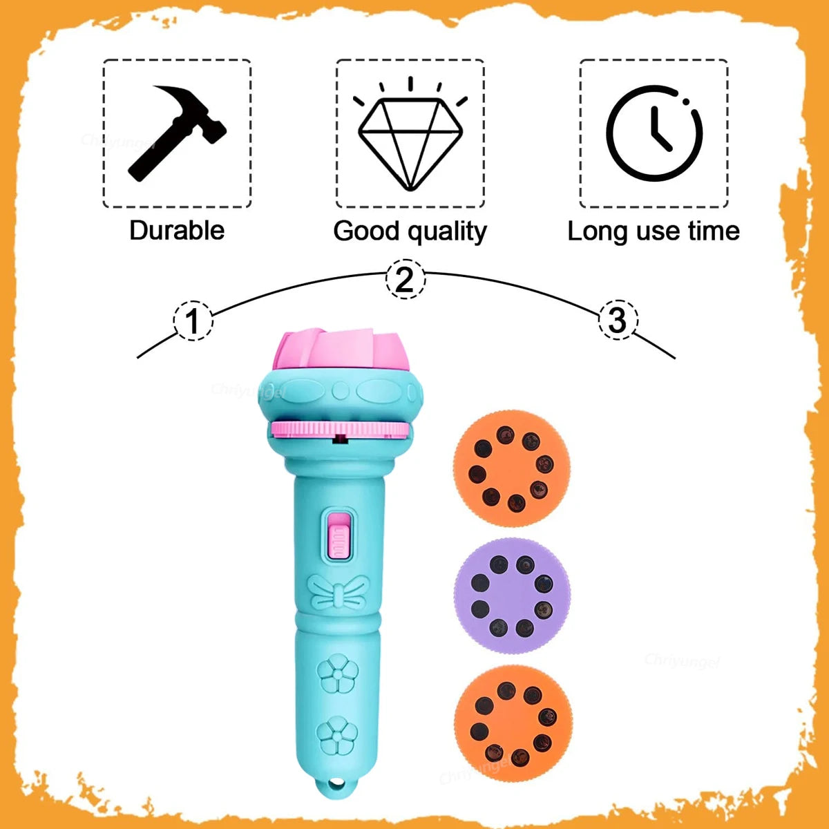 Kids Story Projector Flashlight