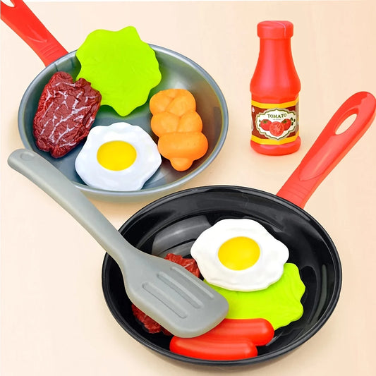 Kids Kitchen Play Set – Frying Pan & Food