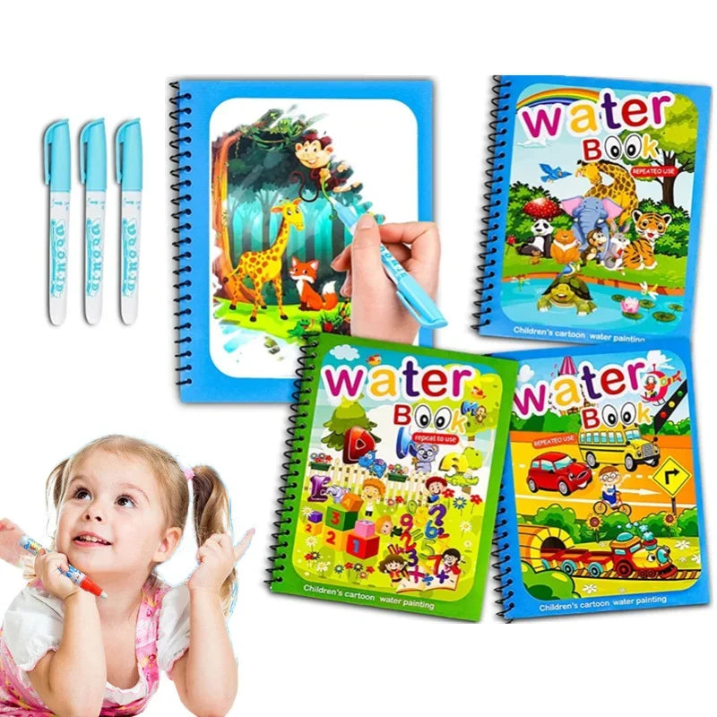 Reusable Magic Water Coloring Book