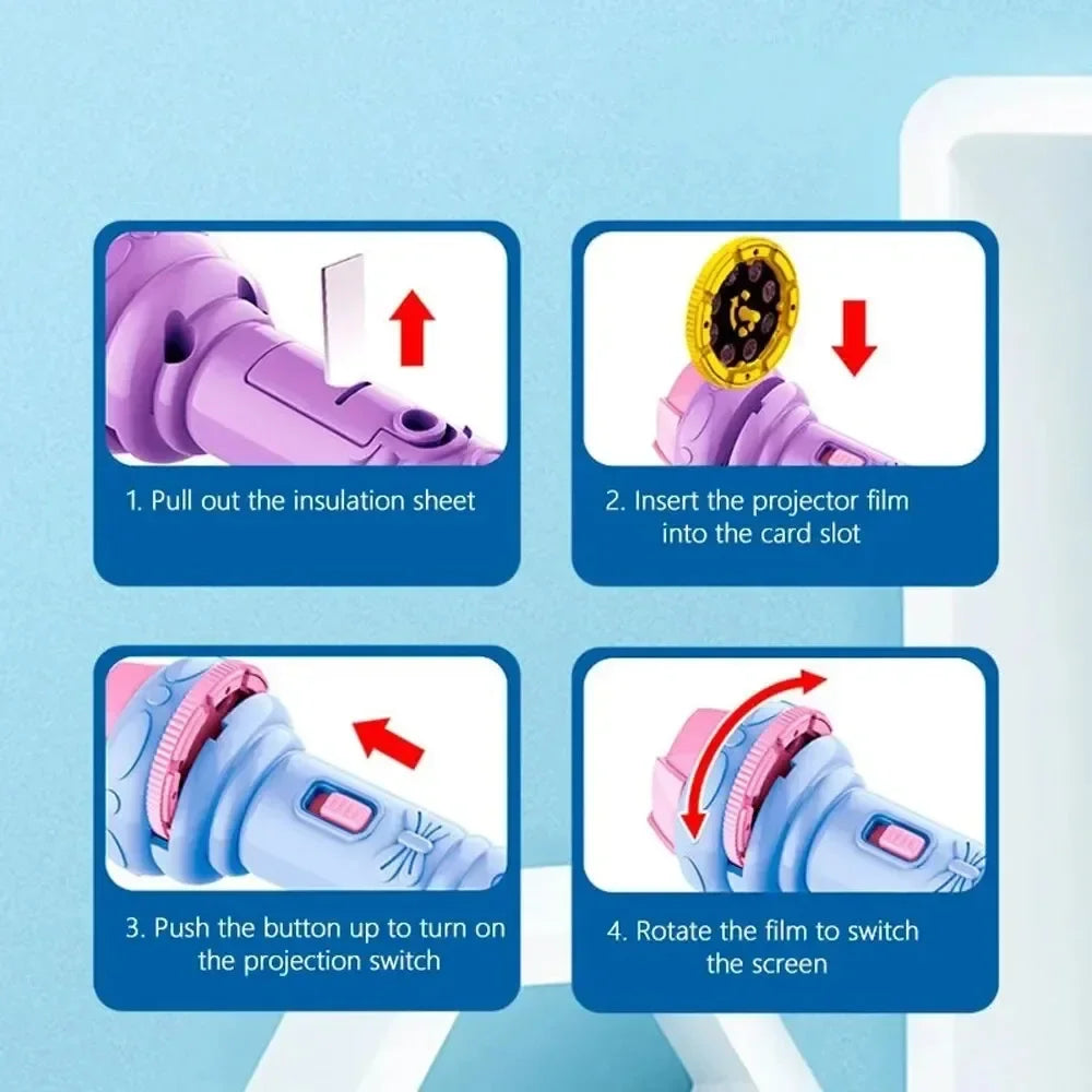 Kids Story Projector Flashlight