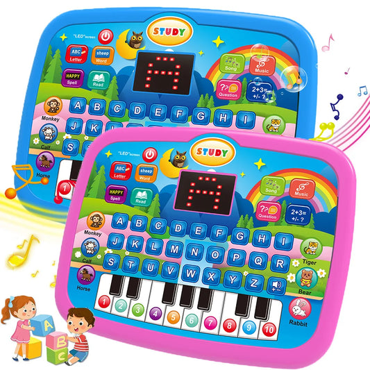 Interactive Kids Learning Tablet (Letters, Numbers & Music)