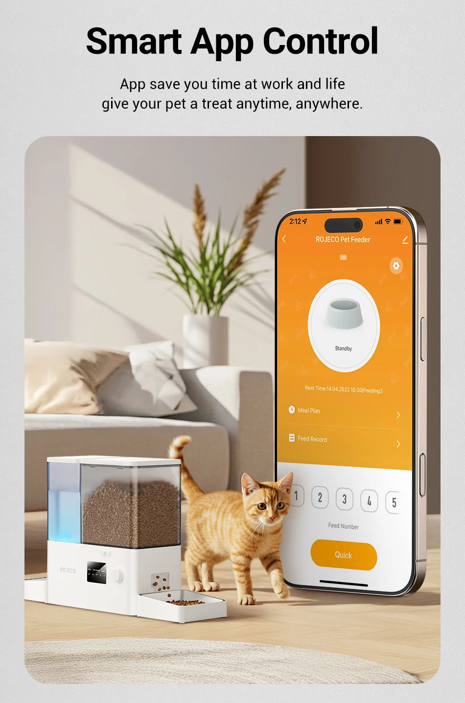 Automatic Pet Feeder & Water Dispenser 2-in-1