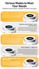 Interactive Electronic Cat Toy with Feathers and LED Lights