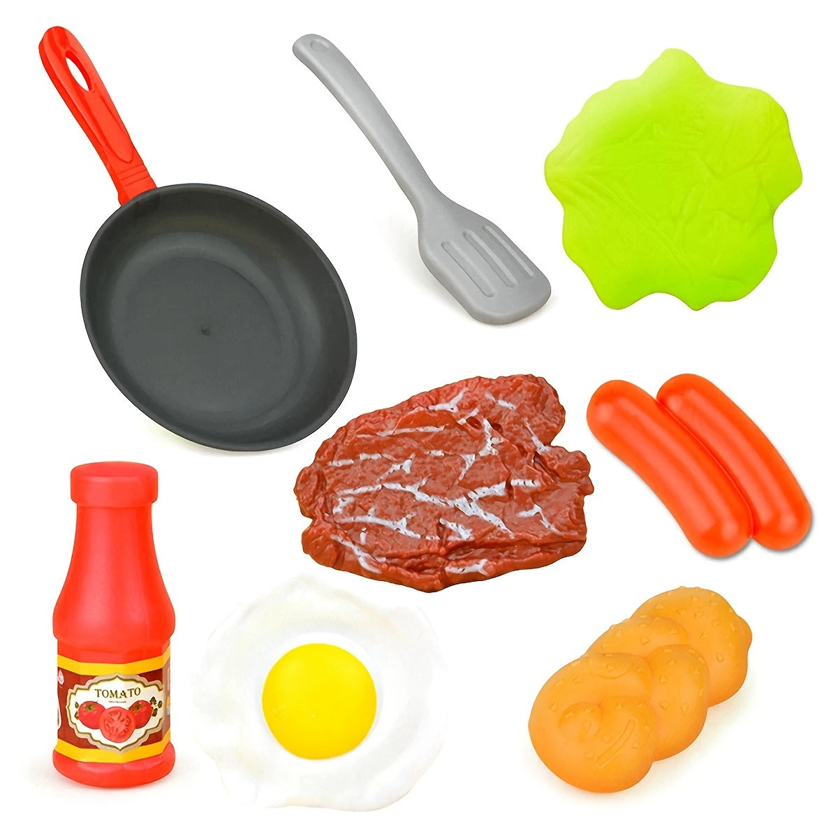 Kids Kitchen Play Set – Frying Pan & Food