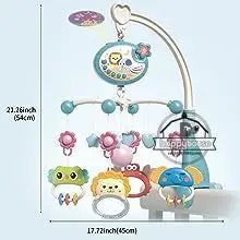 Baby Crib Mobile with Music & Remote Control (Projector Light)
