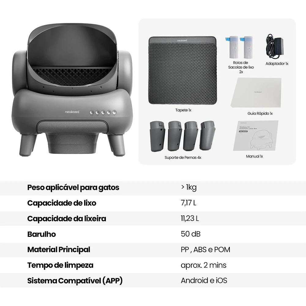 Smart Automatic Self-Cleaning Litter Box for Cats