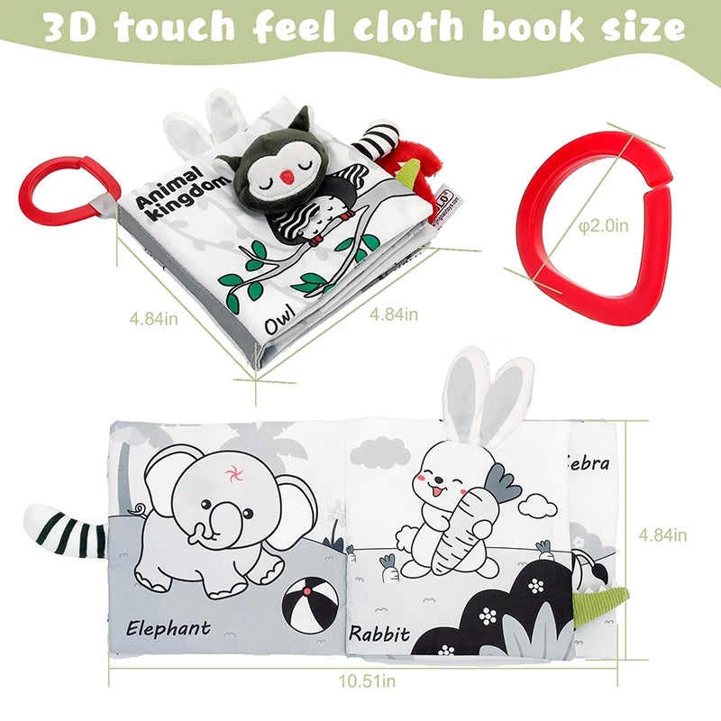 Baby Sensory Cloth Book (Jungle Animals)