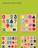 Wooden Montessori Puzzle (Letters, Numbers & Shapes)