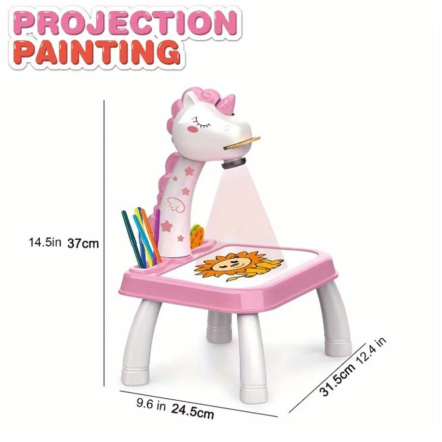 Kids Drawing Projector Table