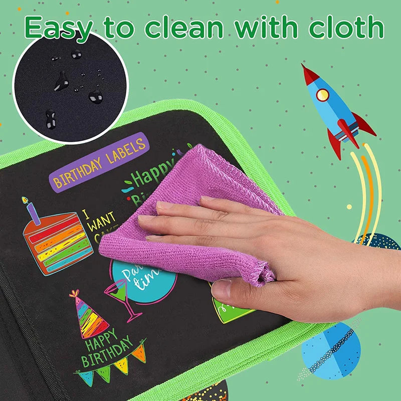 Reusable Drawing Book with Markers